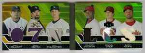 6 Jersey Insert Book Card 2008 Topps Triple Threads Baseball Jersey Cards