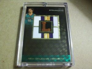 Peja Stojakovic Topps Letterman Basketball