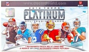 12TPPSPLATFB1 2012 Topps Platinum Football