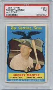 1959toppsallstarmickeymantle 1959 Topps Mickey Mantle All Star Card