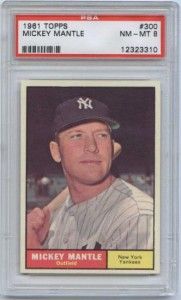 1961toppsmickeymantle 1961 Topps Mickey Mantle Baseball Card