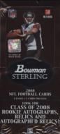 2008bowmansterlingfootballhobbybox 2008 Bowman Sterling Football Cards Hobby Box