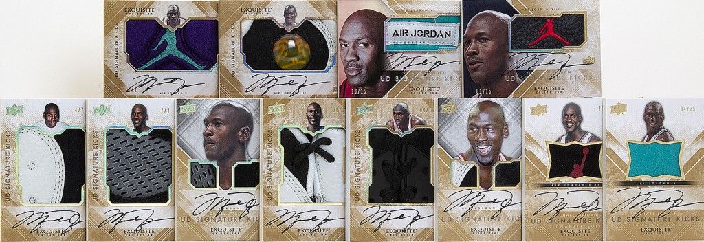 2013-14-Upper-Deck-Exquisite-Basketball-Signature-Kicks-Michael-Jordan-A...