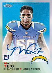 Manti Teo Topps Chrome Auto
