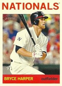 2013 Topps Heritage Washington Senators Variation Bryce Harper