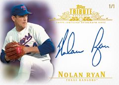 2013 Topps Tribute Baseball Nolan Ryan Autograph