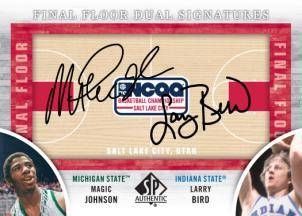 Magic JOhnson Larry Bird Dual Autograph