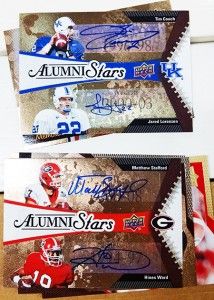 2014-Upper-Deck-Conference-Greats-SEC-Autographed-Dual-Alumni-Stars-Auto...