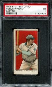 1909 E101 Honus Wagner PSA 1