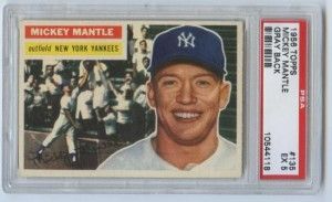 56mantle 1956 Topps Mickey Mantle Card
