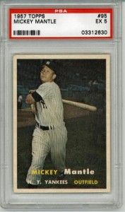 57mantle 1957 Topps Mickey Mantle Baseball Card