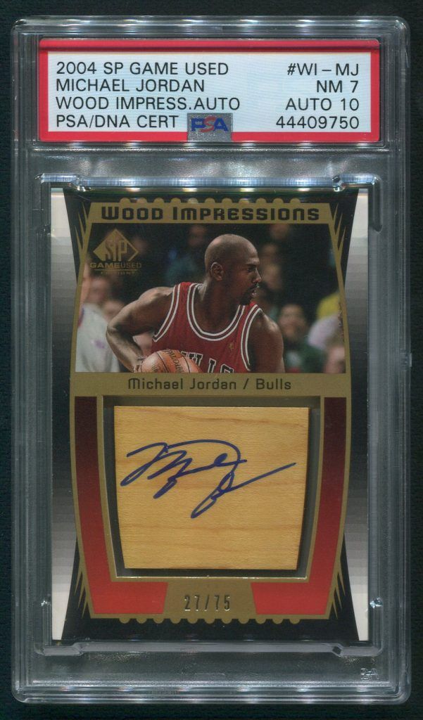 2004 Upper Deck SP Game Used Michael Jordan Autographed Card