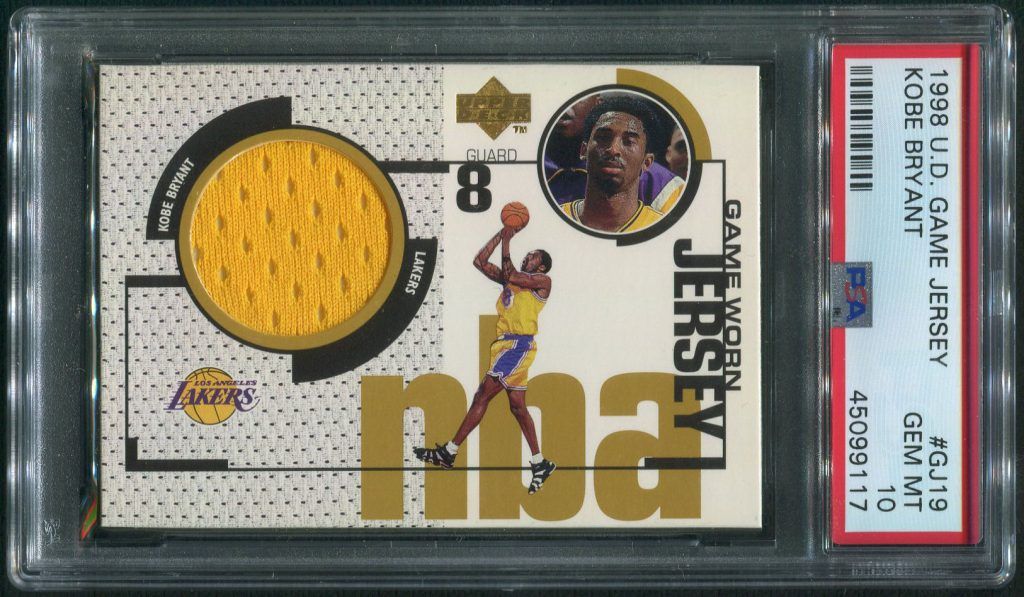 1998 Upper Deck Kobe Bryant Game Jersey Card