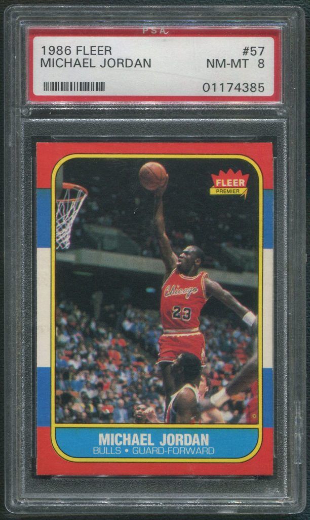1986/87 Fleer Basketball Michael Jordan Rookie Card