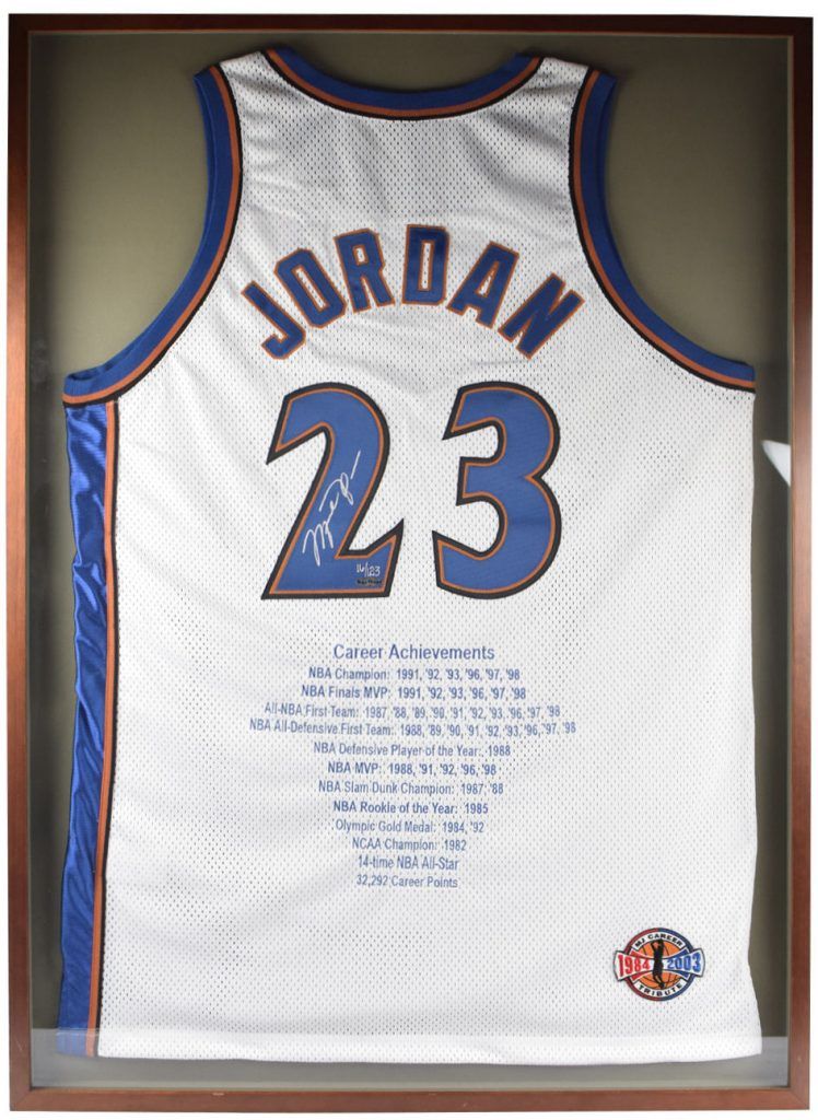 Michael Jordan "Career Achievements" Autographed Jersey
