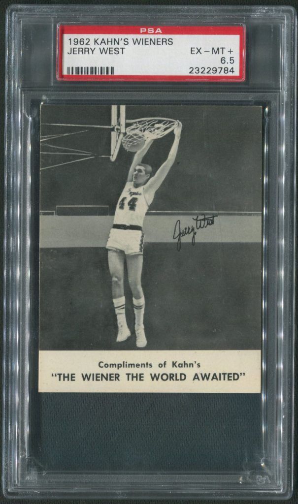 1962 Kahn's Wieners Jerry West PSA 6.5