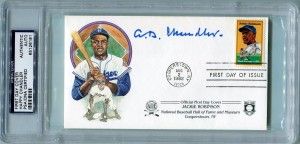 "Happy" Chandler Autographed First Day Cover