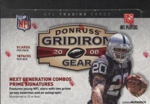 69522 2008 Donruss Gridiron Gear Football Cards