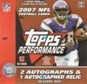 2007 Topps Performance Football Hobby Box