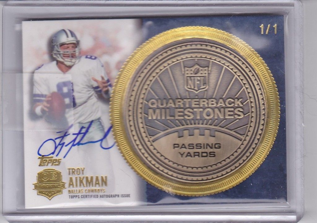 Troy Aikman 1/1 Auto
