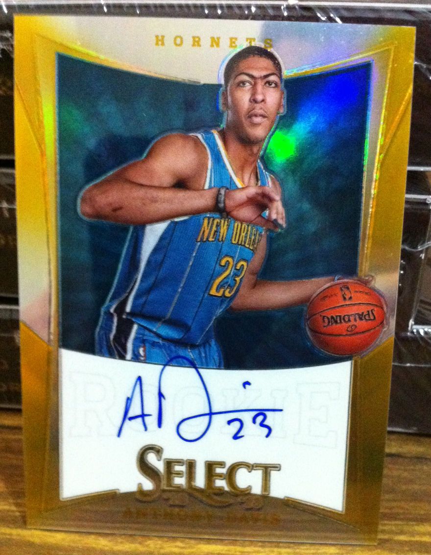 Anthony Davis Gold Prizm Auto