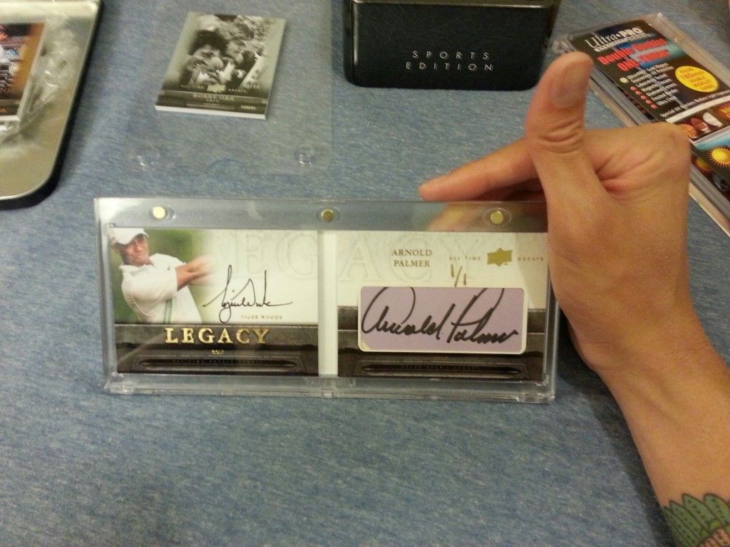 Tiger Woods Arnold Palmer Dual Autograph