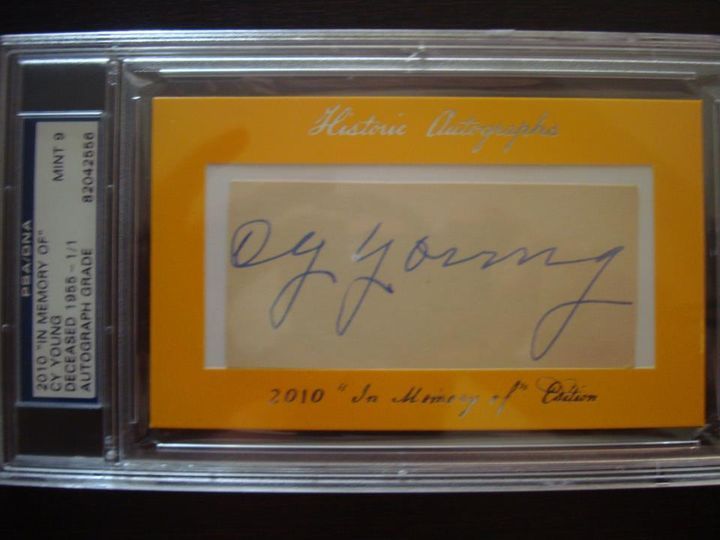 CyYoungCut11 Cy Young Cut Autograph 1/1