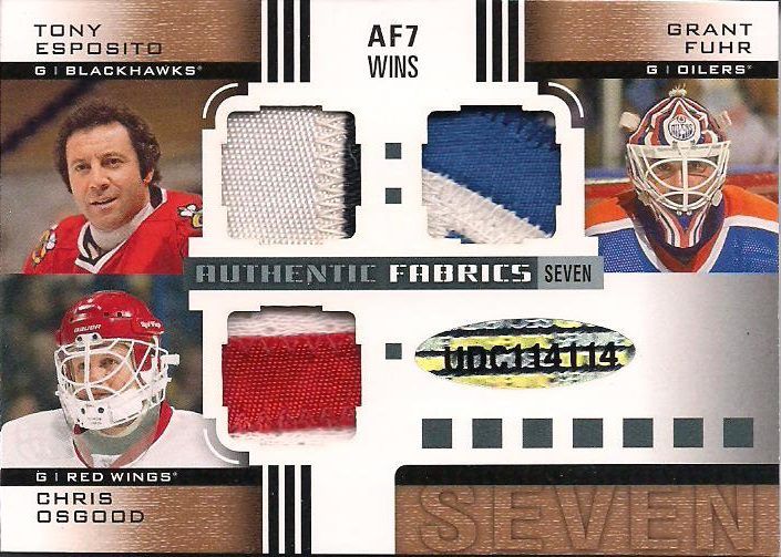 UD SP Game Used Goalie Patches