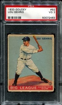 Goudey Gehrig PSA 4