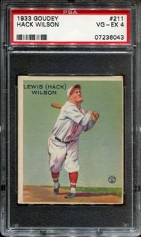 1933 Goudey Hack Wilson