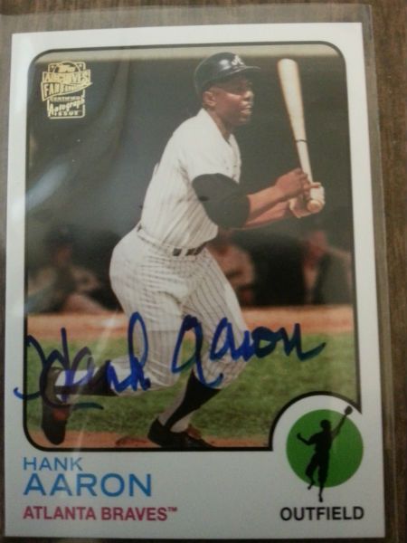 Hank Aaron Archives Auto