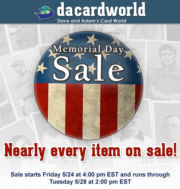 Memorial Day Sale 2013