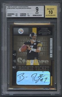 Ben Roethlisberger Playoff Contenders RC Auto