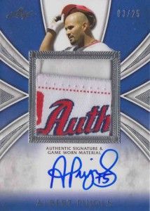 PujolsPatchAuto Albert Pujols Patch Auto