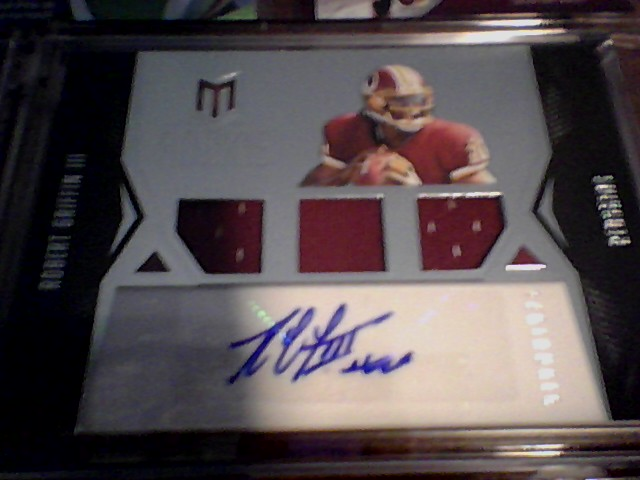 Robert Griffin III Rookie 3 Jersey Autograph Card