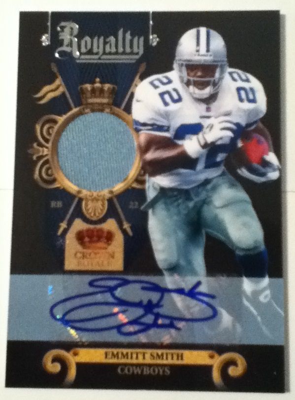 Emmitt Smith Autographed Football Card