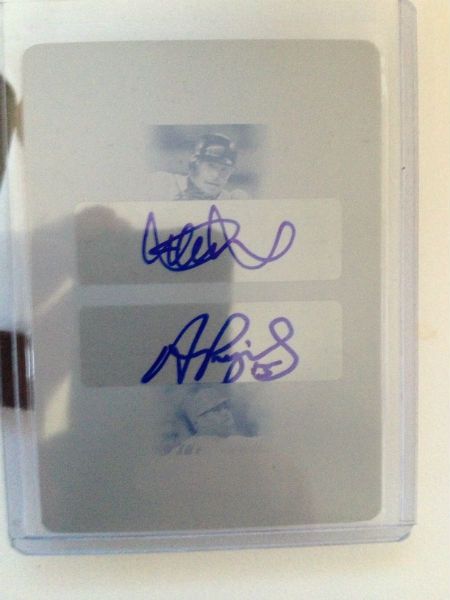 Ichiro/Pujols Autograph