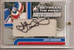 John Davidson Autographed Hockey Card