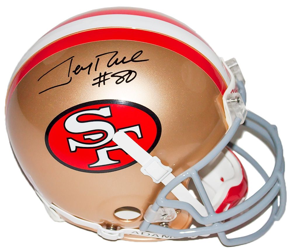 Jerry Rive Autographed 49ers Helmet