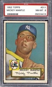 mickeymantle52 Mickey Mantle 1952 Topps Card