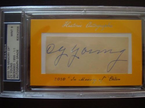 Cy Young Cut Autograph 1/1
