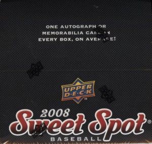 sweetspotbaseball 2008 Upper Deck Sweet Spot Baseball Box