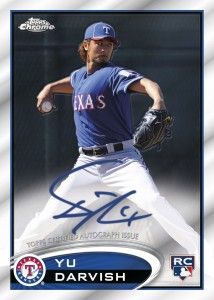 yu darvish topps chrome auto